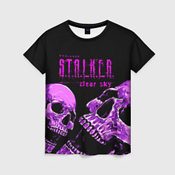 Футболка женская Stalker skull, цвет: 3D-принт