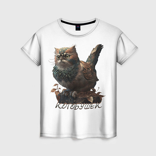 Женская футболка Котобушек мем / 3D-принт – фото 1