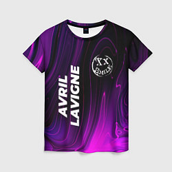 Женская футболка Avril Lavigne violet plasma
