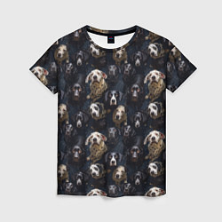 Женская футболка Паттерн из собак
