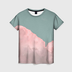 Женская футболка Облака и небо