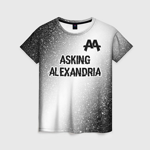 Женская футболка Asking Alexandria glitch на светлом фоне: символ с / 3D-принт – фото 1