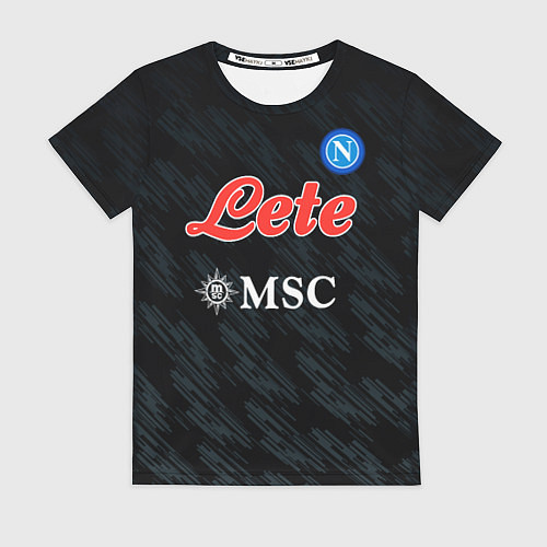 Женская футболка Хвича Кварацхелия Наполи форма третья / 3D-принт – фото 1