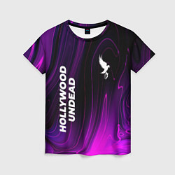 Женская футболка Hollywood Undead violet plasma