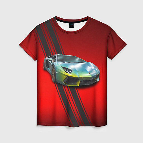 Женская футболка Итальянский суперкар Lamborghini Reventon / 3D-принт – фото 1