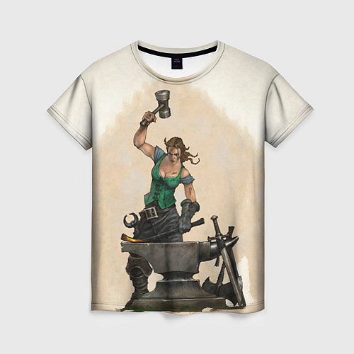 Женская футболка Fable II Кувалда / 3D-принт – фото 1