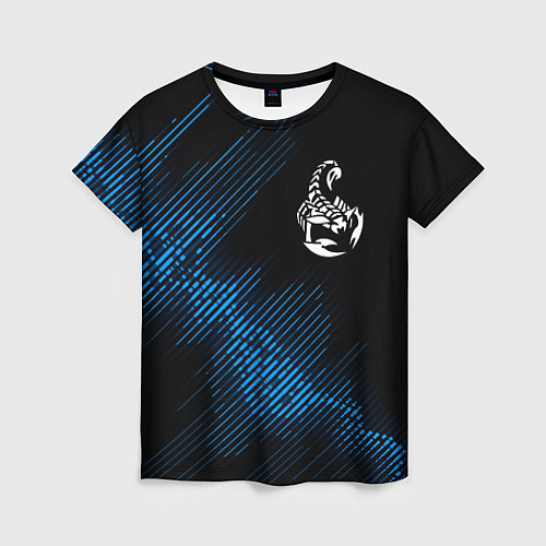 Женская футболка Scorpions звуковая волна / 3D-принт – фото 1