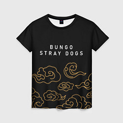 Футболка женская Bungo Stray Dogs anime clouds, цвет: 3D-принт