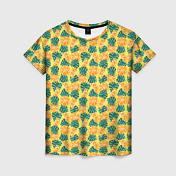 Женская футболка Летний паттерн с апельсинами