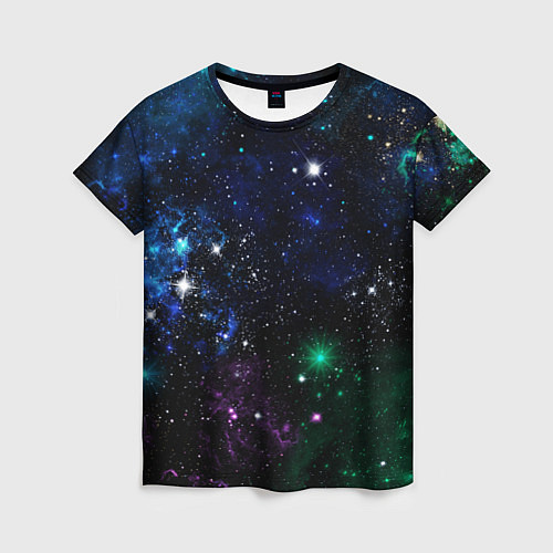 Женская футболка Космос Звёздное небо / 3D-принт – фото 1