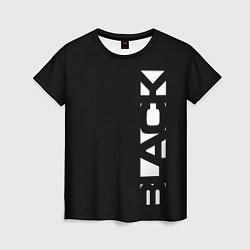 Женская футболка Black minimalistik
