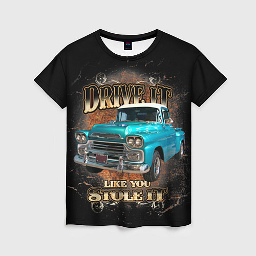 Женская футболка Пикап Chevrolet Apache 3100 1959 года / 3D-принт – фото 1