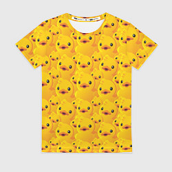 Футболка женская Желтая резиновая уточка для ванны, цвет: 3D-принт