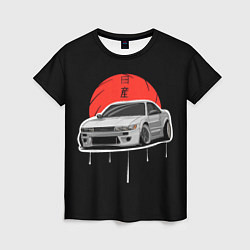 Футболка женская Nissan Silvia S14 - Japan style, цвет: 3D-принт