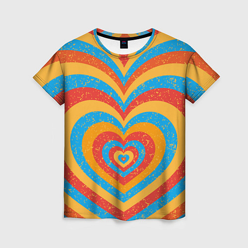 Женская футболка Sunny heart / 3D-принт – фото 1