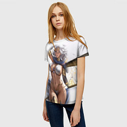 Футболка женская Девушка с пышными формами аниме, цвет: 3D-принт — фото 2