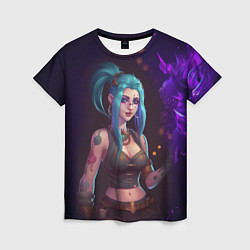 Футболка женская Jinx arcane League of Legends, цвет: 3D-принт