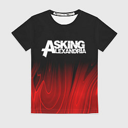 Футболка женская Asking Alexandria red plasma, цвет: 3D-принт