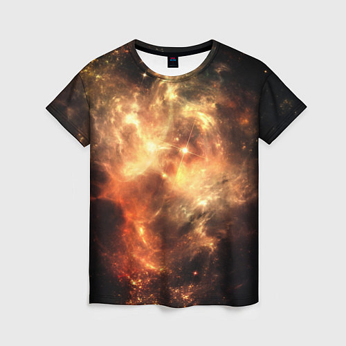 Женская футболка Рождение галактики от Midjourney / 3D-принт – фото 1