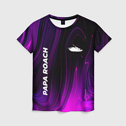 Женская футболка Papa Roach violet plasma