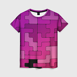 Женская футболка Фиолетовые текстуры