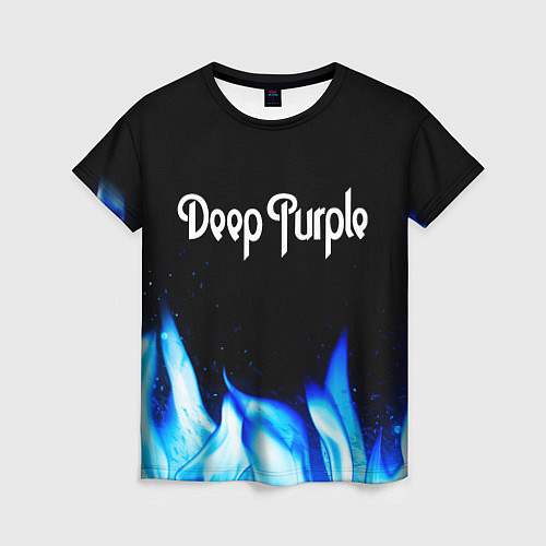 Женская футболка Deep Purple blue fire / 3D-принт – фото 1