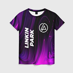 Женская футболка Linkin Park violet plasma