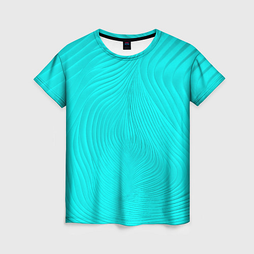 Женская футболка Фантазия морской волны / 3D-принт – фото 1