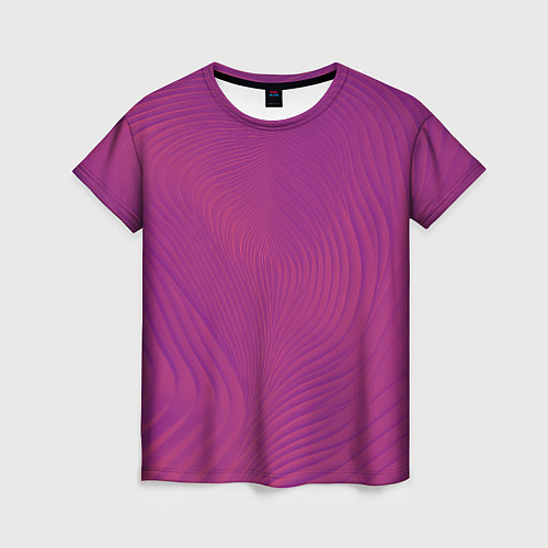 Женская футболка Фантазия в пурпурном / 3D-принт – фото 1