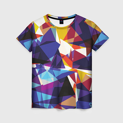 Женская футболка Мозаичный узор / 3D-принт – фото 1