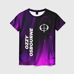 Женская футболка Ozzy Osbourne violet plasma