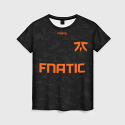 Футболка женская Форма Fnatic pixels, цвет: 3D-принт