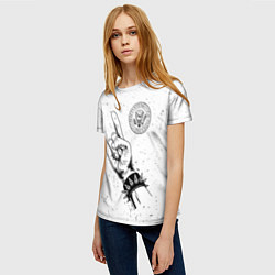 Футболка женская Ramones и рок символ, цвет: 3D-принт — фото 2