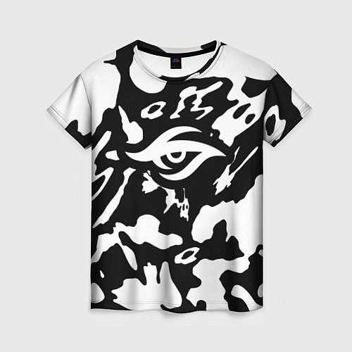 Женская футболка Форма Team Secret абстракт / 3D-принт – фото 1