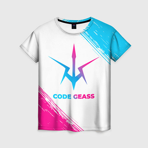 Женская футболка Code Geass neon gradient style / 3D-принт – фото 1