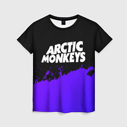 Футболка женская Arctic Monkeys purple grunge, цвет: 3D-принт