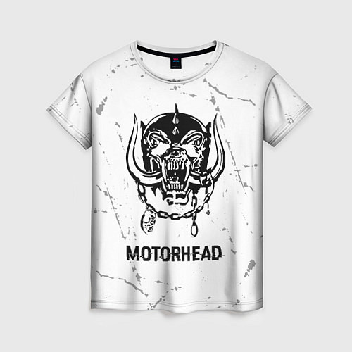 Женская футболка Motorhead glitch на светлом фоне / 3D-принт – фото 1