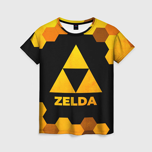 Женская футболка Zelda - gold gradient / 3D-принт – фото 1