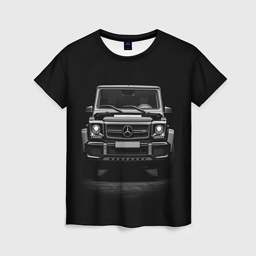 Женская футболка Чёрный Гелендваген / 3D-принт – фото 1