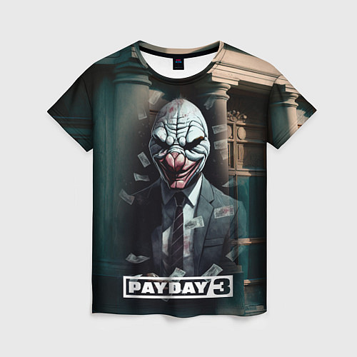 Женская футболка Payday 3 mask / 3D-принт – фото 1