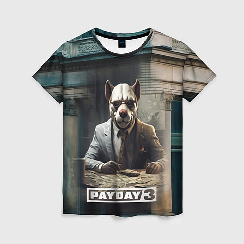Женская футболка Payday 3 dog / 3D-принт – фото 1
