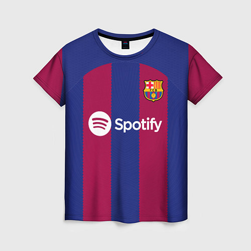 Женская футболка Гави Барселона форма 2324 домашняя / 3D-принт – фото 1