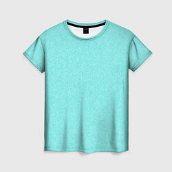 Женская футболка Нежный голубой однотонный рябь