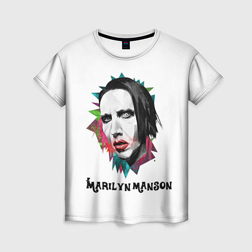 Женская футболка Marilyn Manson art / 3D-принт – фото 1