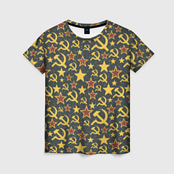 Женская футболка Серп и Молот - СССР