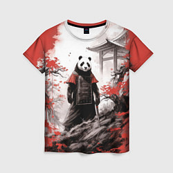 Футболка женская Panda samurai, цвет: 3D-принт