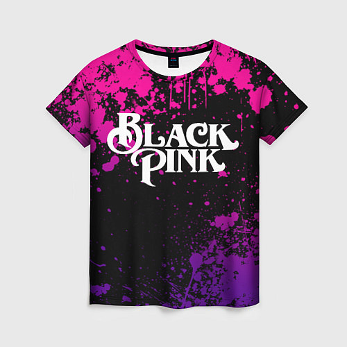 Женская футболка Blackpink - neon / 3D-принт – фото 1