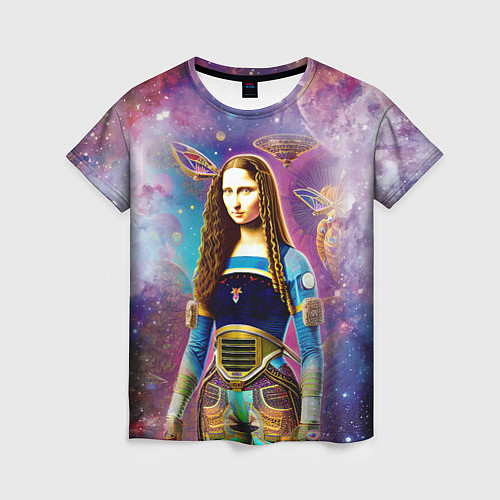Женская футболка Современная девушка по имени Джоконда / 3D-принт – фото 1
