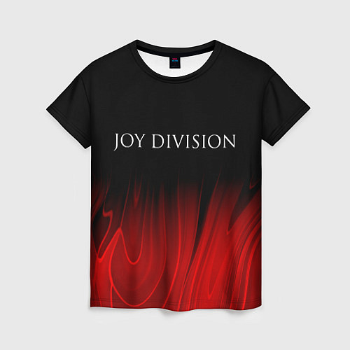 Женская футболка Joy Division red plasma / 3D-принт – фото 1