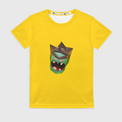 Женская футболка Two Guys & Zombies 3D - Паттерн голова зомби